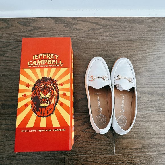 JEFFREY CAMPBELL Garcon White Loafers - Size 7 - Picture 5 of 7